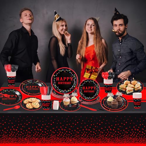 Mystic Theme Party Decoration Set - 144 Pcs Halloween Tableware for Spooky Celebrations