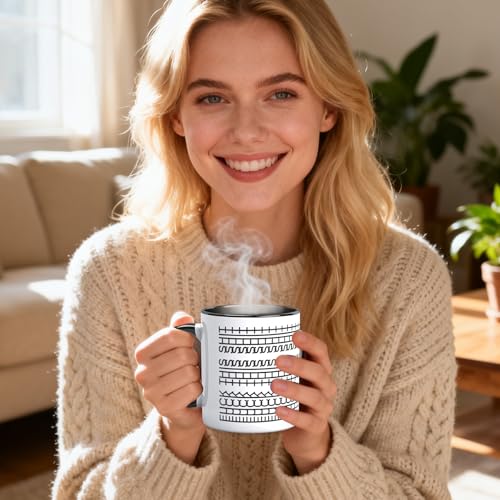 Black Hidden Message Ceramic Coffee Mug 11oz – Funny Birthday & Gag Gift for Adults
