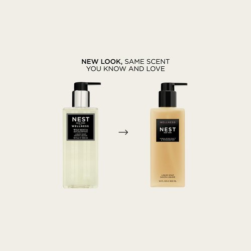 NEST New York Liquid Soap, Himalayan Salt & Rosewater - 10 fl oz - Cleanses & Nourishes Skin - Approx. 300 Pumps Per Bottle - Gluten Free & Cruelty Free
