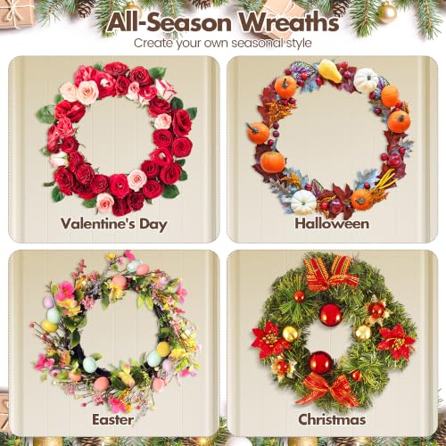 20 Inch Natural Grapevine Wreaths - 2 Pieces Rustic Holiday Decor - DIY Wreath Craft