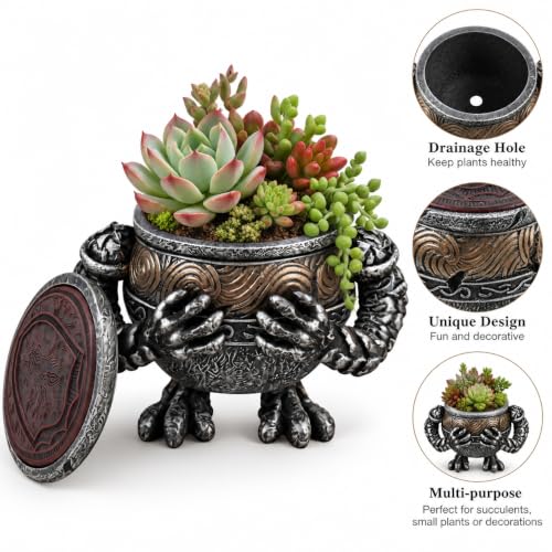 Resin Magic Pot Lamp Statue - Game Themed Table Decor for Collectors & Fans