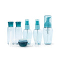 Cracrab Travel Size Spray Bottles TSA Approved Small Mini Containers Accessories 2 oz - Blue, Leakproof, Lightweight