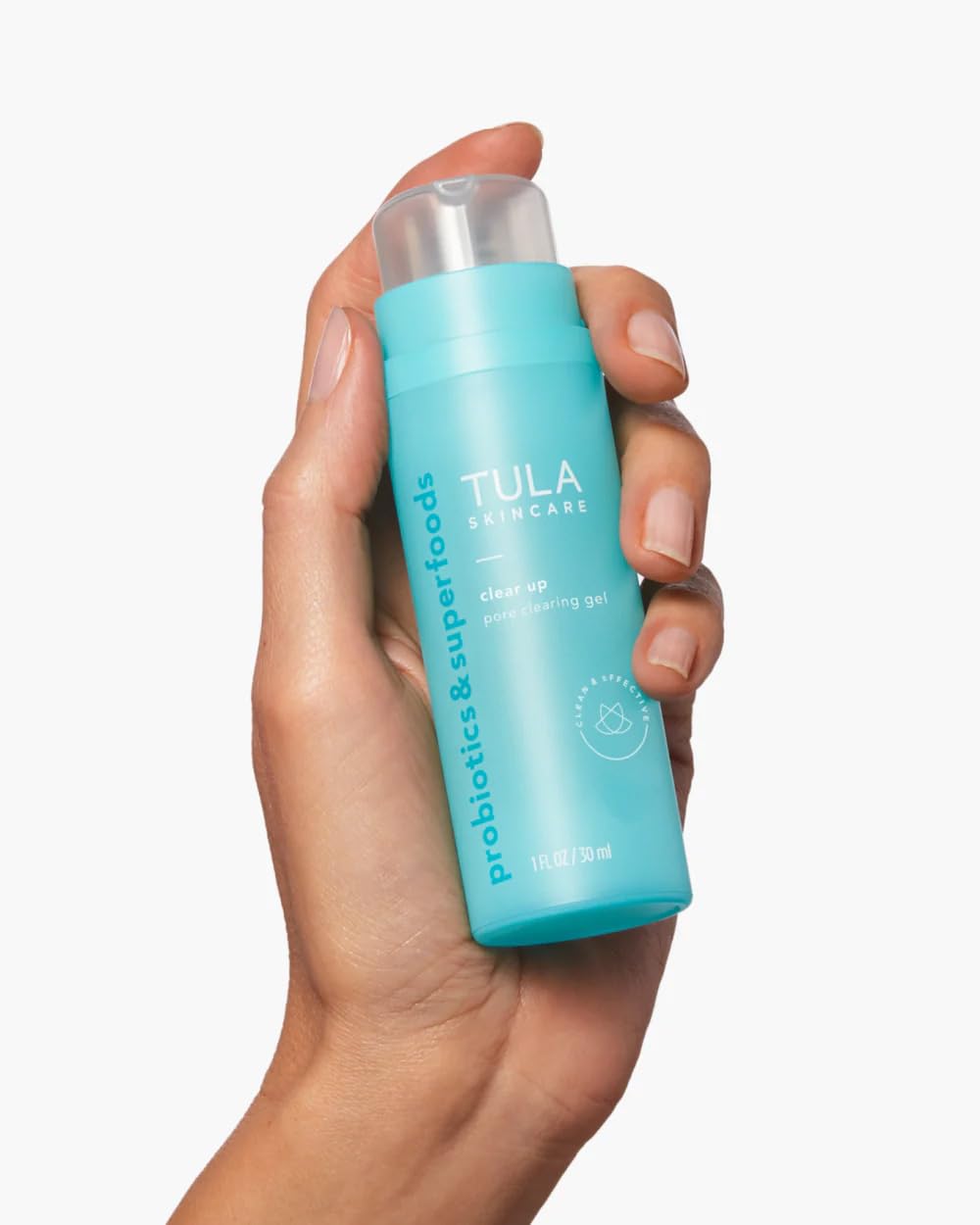 TULA Skin Care Clear Up Pore Clearing Gel - Salicylic & Azelaic Acid Facial Serum, 1 fl oz | Smooths & Refines Pores