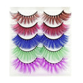 Colorful False Eyelashes Halloween Cosplay Long Dramatic 15MM - MQ3 Variation