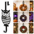 15-Inch Metal Halloween Wreath Hanger for Front Door - Heavy Duty Support