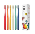 WANGTA Shorty – Standard Toothbrush – 1.0 inch (2.5 cm) Head | Dual Micro Bristles for Gentle Gum Care & Effective Cleaning | Made in Korea Oral Care (6 Pack)