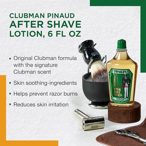Modern Clubman Pinaud After Shave Lotion for Men - Cooling & Soothing, 6 Fl Oz