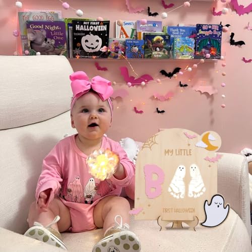 First Halloween Baby Wood Sign - Milestone Keepsake for Nursery & Photos