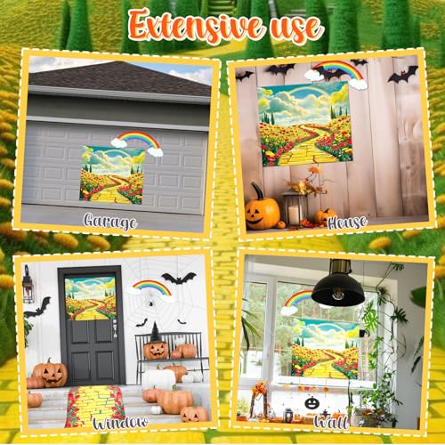 Halloween Car Decoration Kit for SUVs with Rainbow Sign and Banners