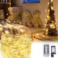 80FT 240 LED Star String Lights - Silver Wire, Waterproof, Remote Control