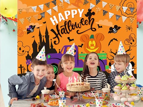 Halloween Backdrop Banner 5x3ft for Parties Photo Booths Decorations