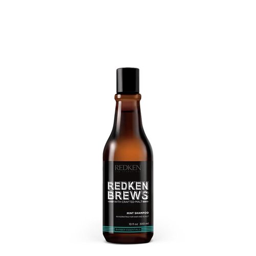 Redken Brews Mint Shampoo For Men - Soothing Menthol Formula for Refreshing Scalp & Hair, Energizing Mint Scent