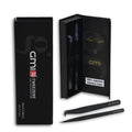 Professional Eyelash Extension Tweezers - Stainless Steel Eyelash Extension Kit - Pack of 2 Eyelashes Extension Tweezers – Lash Tweezers for Eyelash Extensions - False Eyelash Applicator tool.