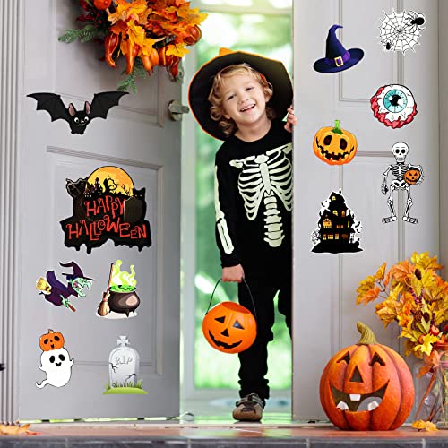 Halloween Magnets Set - 12 Reusable Fridge & Car Decorations - Fresh Style