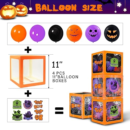 Halloween Party Decorations Kit - 157pcs Full Set with Giant Tree Balloon & Banners