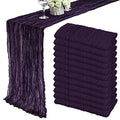 Dark Purple Cheesecloth Table Runner - 35x72 Inch Gothic Wedding Decor - Variation of THIS listing