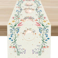 Moon Flower Table Runner 13x36 Inches - Boho Rustic Seasonal Decor - Variation of THIS Listing