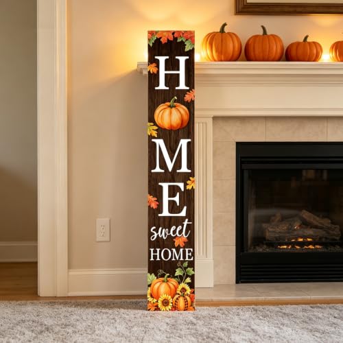 Fall Welcome Sign for Front Porch 47 Inch Home Sweet Home Door Decor