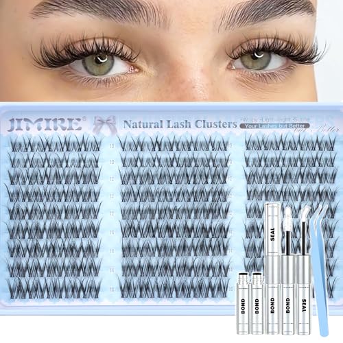 L Spider Lash Clusters Kit - Wispy Fluffy Natural Look 10-16MM D Curl with Bond & Seal - Variation L