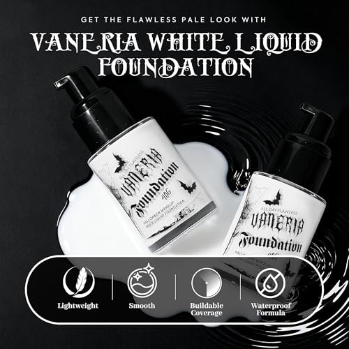 White Liquid Foundation for Halloween Cosplay Stage Makeup 30ML