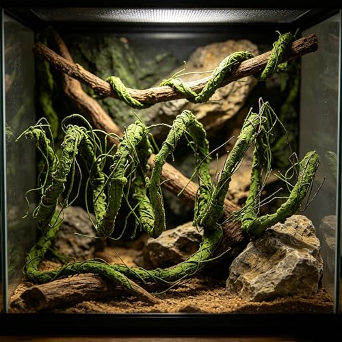 118 Inch Green Bendable Faux Grapevine Garland Wall Decor - Big / Green