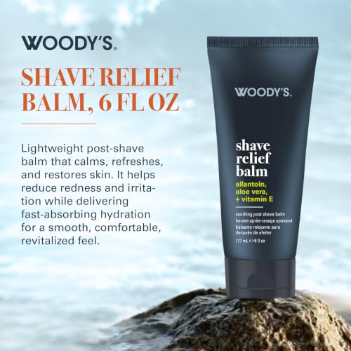 Men's Post-Shave Relief Balm for Sensitive Skin - Calming Razor Burn, 6 fl oz