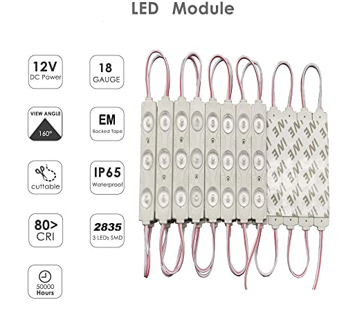 Erudite 20Pcs White LED Replacement Lights for Inflatables - Cool White