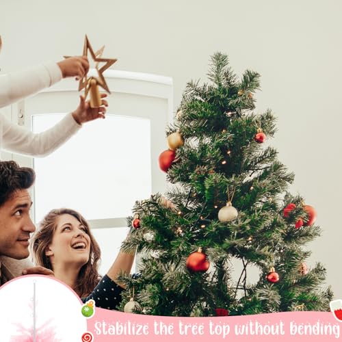 19.7in Christmas Tree Topper Holder Stabilizer Kit White for All Tree Bases