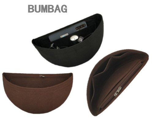 Lckaey Purse Organizer Insert for Waistpack Inner Sleeve BUMBAG Lining Bag Storage Bag2047Dark brown