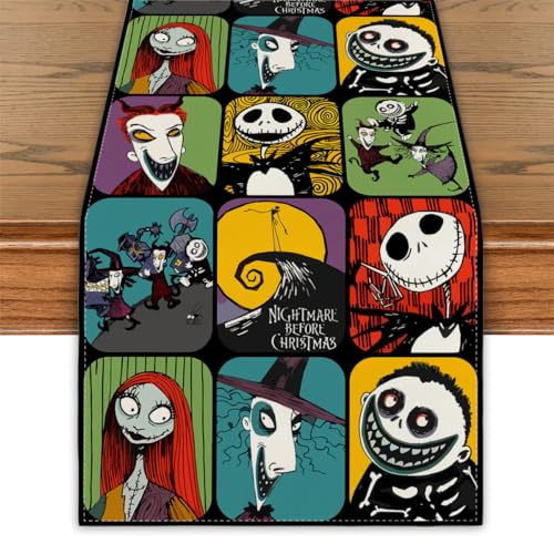 Halloween Table Runner 13x72 Inch Spooky Party Decor Linen