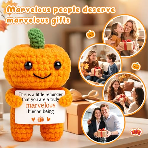 Handmade Crochet Pumpkin Basket for Fall & Halloween Gifts - Cozy Autumn Decor