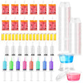 Halloween Party Supplies Set - Blood Bags, Syringes, Pill Bottles, 120 Pieces