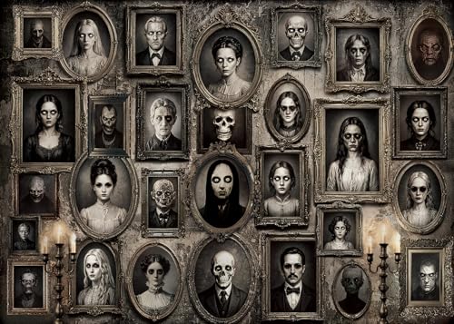 Halloween Haunted Portrait Creepy Backdrop 7x5ft - Variation of THIS listing