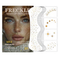 Gold Glitter Freckles Face Tattoos - 20 Pcs Temporary Makeup for Parties