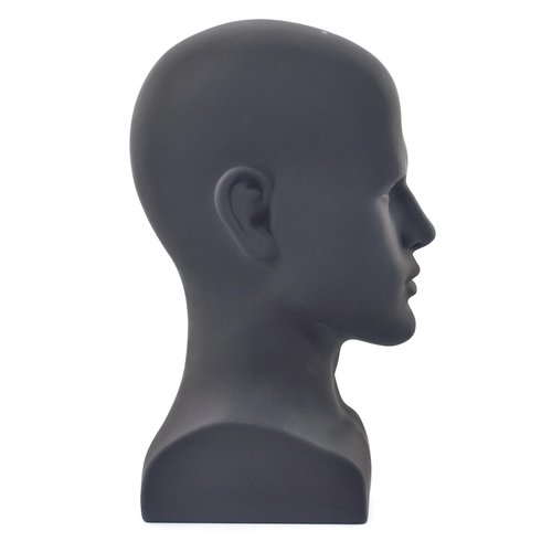 SK-QACD Mannequin Head Male Professional Cosmetology Manikin Head for Display Headset, Headphone, Game Console, Hats, Wigs Jewellery（L90-YH）