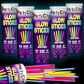 500 8-Inch Neon Glow Sticks Bulk Party Pack with Connectors for Kids & Adults - Bright Neon Party Supplies