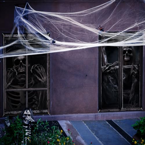 Halloween Skull Window Door Decorations Cover Set - Skull Variation