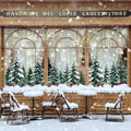 124 PCS Large Christmas Window Clings - Snowflake & Tree Decorations, Variation: Christmas Trees