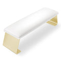 Erasable Arm Rest for Nails Tech, Luxury Nail Arm Rest White Manicure Hand Rest for Nails Tech with Non-Slip Aluminum Alloy Legs, Cleanable Technology Leather