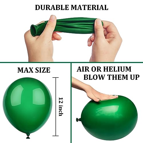 Christmas Colors Confetti Balloons Set - 50pcs 12 Inch Red Green Party Decorations