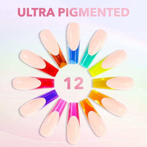KIARA SKY Jelly Tints Soak Off Gel Polish 15ml, The Red Sea (deep, dark red)
