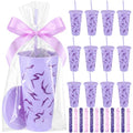 Dark Purple Lightning Cups & Slap Bracelets Party Favors Set - 12 Pack