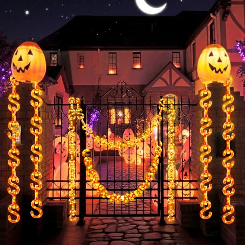 Halloween String Lights Battery Operated 10Ft 160 LEDs Waterproof with 8 Modes - Orange (Variation of THIS listing)