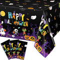 Halloween Plastic Tablecloth Pumpkin Ghost Web 54x108 Inch Pack of 3