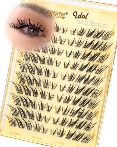 Cat Eye Lash Clusters - Wispy Natural Look, D Curl, Reusable, Fox Eye Variation