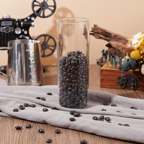 Artificial Coffee Beans Decor 1000g Set - Realistic Faux Coffee Beads for Home & Shop Display
