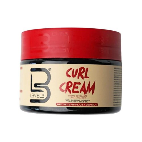Skiennix Level 3 Hydrating Curl Cream - Coconut & Jojoba Oil for Coily, Curly Hair - Locks In Moisture & Shine