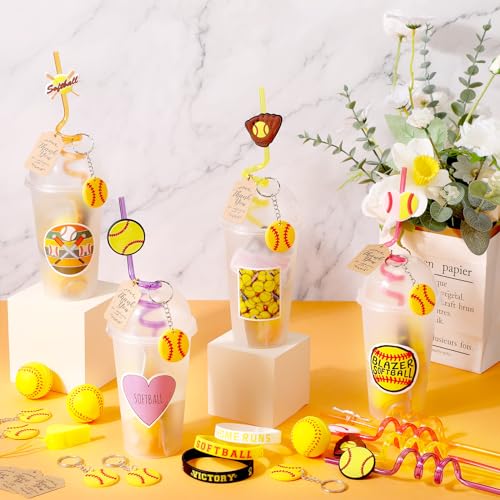 Softball Party Favors Set - Softball Style for Birthdays & Events