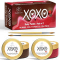 Edible Body Paint Set for Couples - Strawberry & Chocolate Flavors, Skin-Friendly, 2-Pack