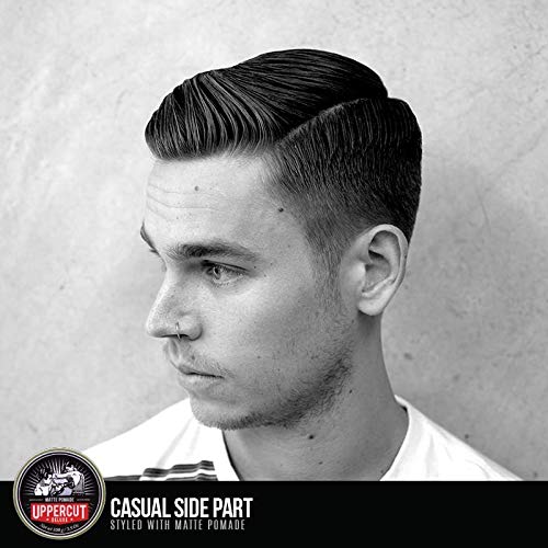 Uppercut Deluxe Matte Pomade for Men – Medium Hold, No Shine, Water-Based Hair Styling Cream, Easy Wash Out, Natural Matte Finish, 3.5 oz / 100 g (2-PACK)